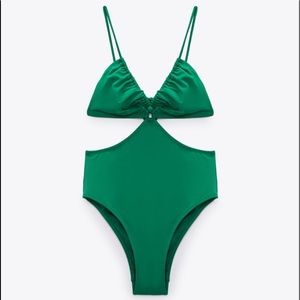 Zara Cut Out Trikini Swimsuit